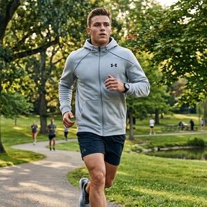 Under Armour Loose Fit Coldgear Fleece Lined Hoodie, Sz Lg, EUC